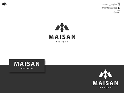 Maisan Ariqin app branding design icon illustration letter lettering logo logomaker logos logotype minimal typography ui ux vector