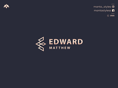 Edward Matthew app branding design icon illustration letter logo minimal ui vector