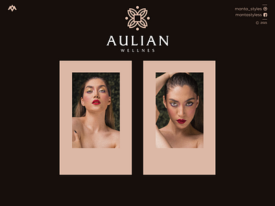 Aulian Wellnes app branding design icon illustration letter logo minimal ui vector