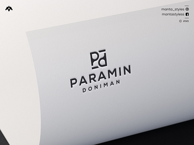 Paramin Doniman app branding d logo design icon illustration letter logo minimal p p logo pd ui vector