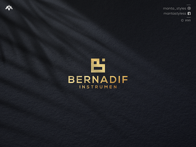 Bernadif app branding design icon illustration letter logo minimal modern ui vector