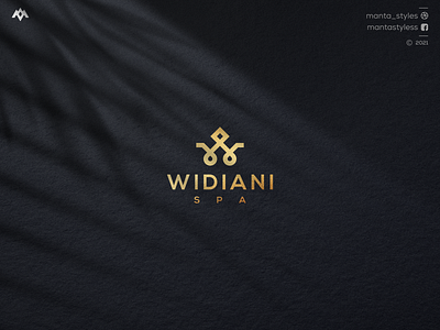 WIDIANI SPA app branding design icon illustration letter logo minimal ui vector