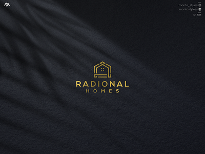 RADIONAL HOMES app branding design icon illustration letter logo minimal ui vector