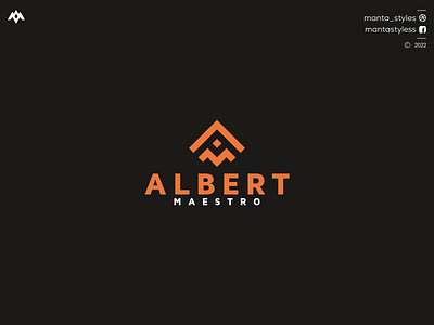 ALBERT MAESTRO app branding design icon illustration letter logo minimal ui vector