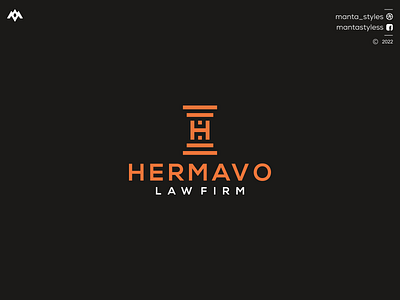 HERMAVO LAW FIRM app branding design icon illustration letter logo minimal ui vector