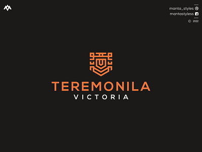 TERMONILA VICTORIA app branding design icon illustration letter logo minimal ui vector