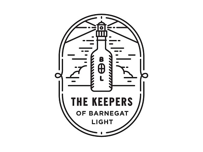 The keepers Of Barnegat Light illustration lighthouse seal