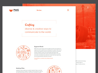 Phoenix Media Group bold flat funky illustration website