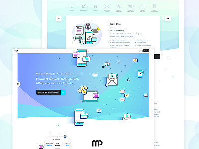 Mobipaid branding illustration ui ux webdesign