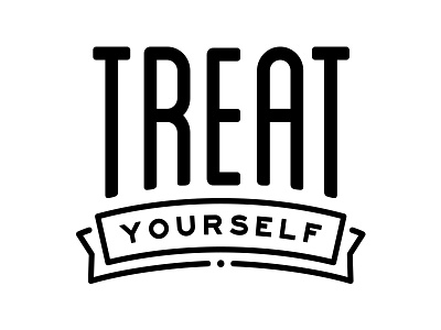 Treat Yourself aramark branding logo menu wordmark