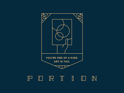 Portion Asset branding ico illustration outline illustration typography