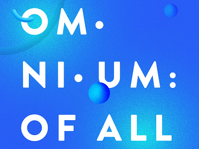 Omnium illustration typography
