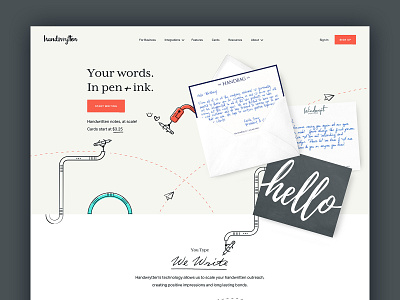 Handwrytten illustration typography webdesign