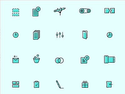 Handwrytten Icons design icons illustration