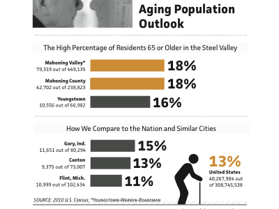 Aging Population Infographic - national numbers graphic infographic
