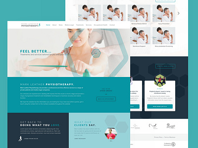 MLP Website Design physiotherapy responsive services ui ui design ux ux design web webdesign