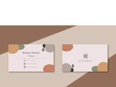 Business Card graphic design illustration vector