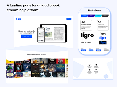 Audiobooks Platform Landing Page