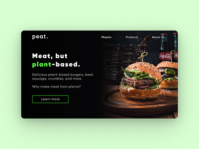 Peat. - Landing Page