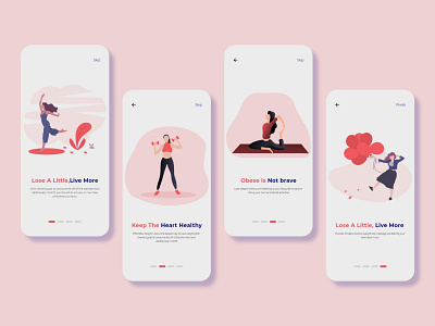 Weight Loss Fitness mobile app Splash Screen android app apple fitness gym app icon ios layout modern page responsive screen splash typography ui userinterface ux web weight weight loss