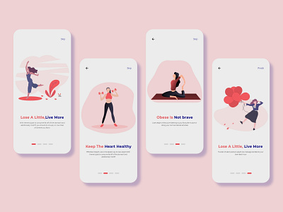 Weight Loss Fitness mobile app Splash Screen