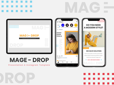 MAGE DROP - Presentation & Instagram Template