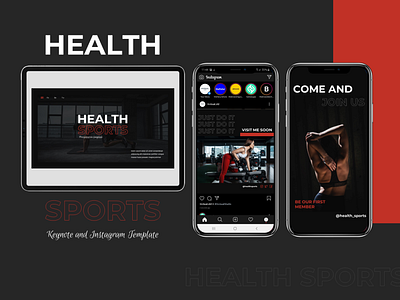 HEALTH SPORTS - Presentation & Instagram Template