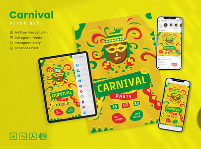 Carnival - Flyer Set modern