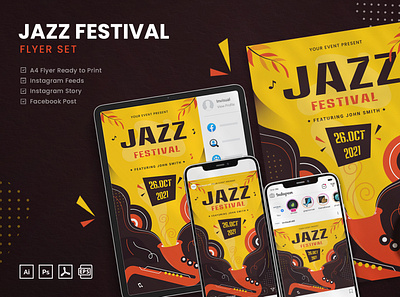 Jazz Festival - Flyer Set modern