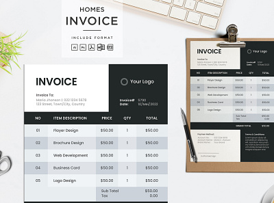 INVOICE TEMPLATE modern