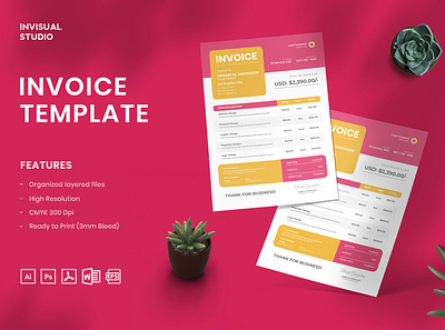 INVOICE TEMPLATE modern