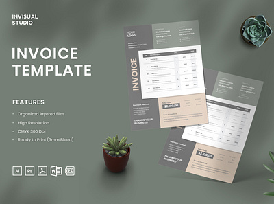 INVOICE TEMPLATE modern