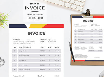 INVOICE TEMPLATE modern