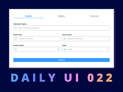 Daily UI - Challenge #022 ui