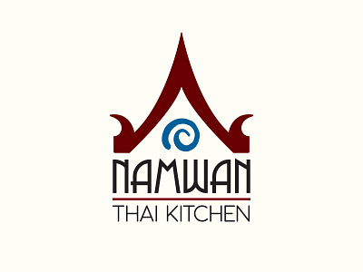 Namwan - Thai Kitchen Logo branding identity logo