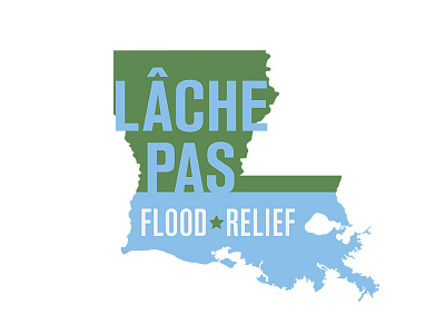 Lâche Pas Flood Relief Logo branding identity logo