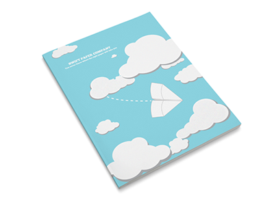 Swift Paper Company - Paper Promo book book design clouds infographic paper paper airplane paper plane paper promo plane print print design promo