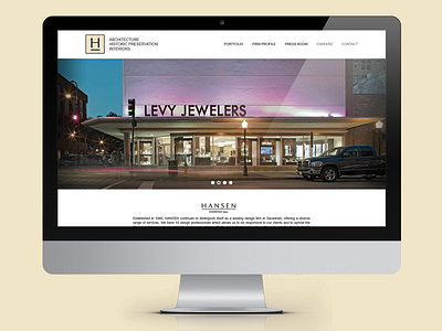 Hansen Architecture Website Design architecture bootstrap clean flat gridded portfolio portfolio site responsive responsive design responsive web web web design