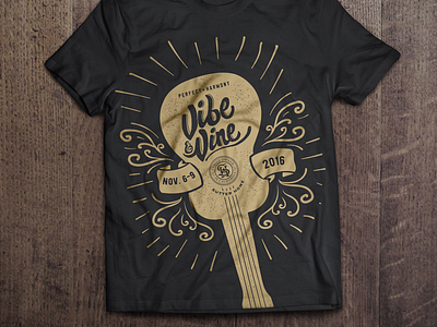 Vibe And Vine - Music Festival T-Shirt by Cody Sparks on Dribbble