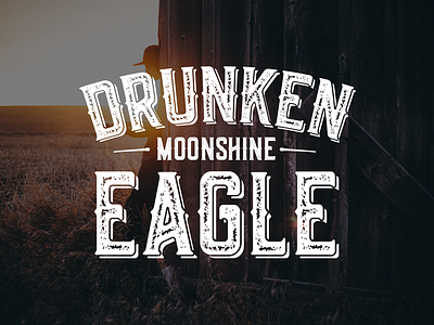 Drunken Eagle Moonshine Rebrand alcohol alcohol branding branding branding design drunk eagle liquor logo logo design moonshine vintage whiskey