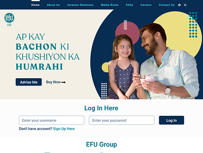 EFU home page figma homepage homepage design ui uiux web webdesign website design xd