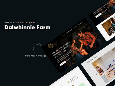 Dalwhinnie Farm Homepage design branding figma graphic design homepage lavish site minimal website modren website uiux user interface design webdesign website design xd