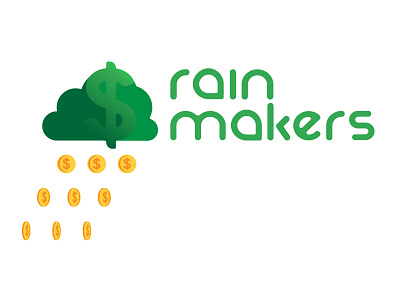 Rainmakers: Mario Kart concept branding cloud coin dollar icon logo mario kart rain rainmaker tshirt