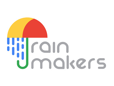 Rainmakers: Umbrella concept branding cloud dollar droplet finance logo rain rainmaker umbrella