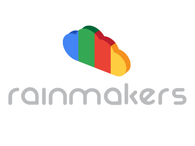 Rainmakers: 3D Cloud concept branding cloud dollar droplet finance icon logo rain rainmaker