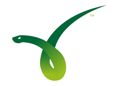 Viper as checkmark coiled identity logo serpent snake verification
