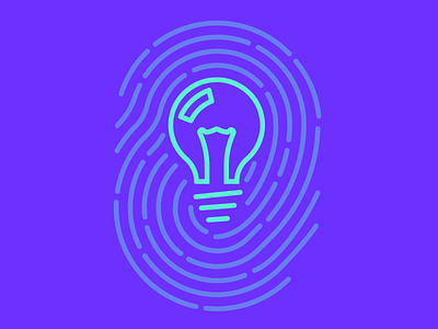 DocSend: PreSeed Report Cover branding bulb fingerprint illustration startup tech technology unique whitepaper
