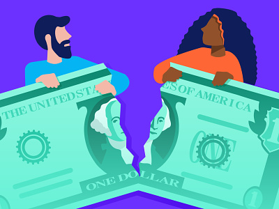DocSend: The Funding Divide bias dollar dollar bill funding divide gender gender bias gender equality man money woman
