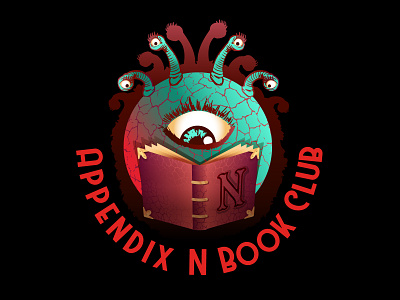 Appendix N: Beholder appendix beholder book creature dd dnd dragons dungeons eye fantasy logo monster reader reading tentacles tome