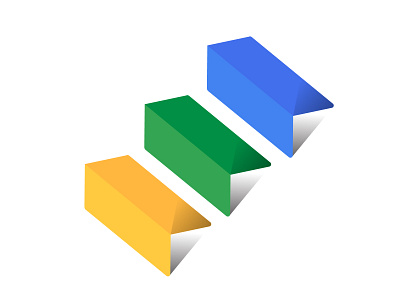 Google Thrive: Steps arrows branding google logo progression shadows stairs steps tech upward